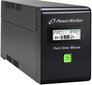 Power Walker UPS Line-Interactive 600VA 2x PL 230V, PURE SINE, RJ11/RJ45,USB,LCD cena un informācija | UPS- Nepārtrauktās barošanas bloki | 220.lv