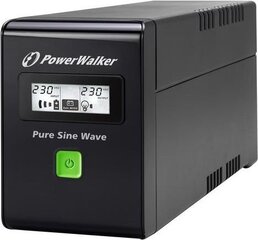 Power Walker UPS Line-Interactive 600VA 2x PL 230V, PURE SINE, RJ11/RJ45,USB,LCD цена и информация | Источники бесперебойного питания (UPS) | 220.lv