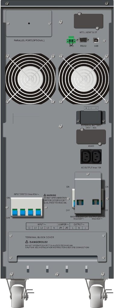 Power Walker UPS On-Line 3-phase 10000VA, Terminal Out, 2x IEC, USB/RS-232, LCD cena un informācija | UPS- Nepārtrauktās barošanas bloki | 220.lv
