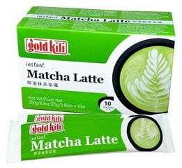 Matcha Latte sagatavots zaļās tējas piena dzēriens, Gold Kili, 10x25g cena un informācija | Tēja | 220.lv