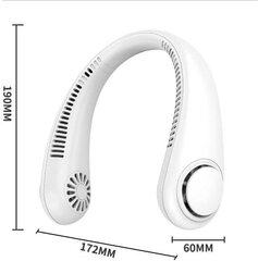 Pārnēsājams bezasmeņu kakla ventilators, USB uzlādējams mini ventilators, īpaši kluss dizains, piemērots personīgajiem un āra sporta veidiem цена и информация | Светильники-вентиляторы | 220.lv