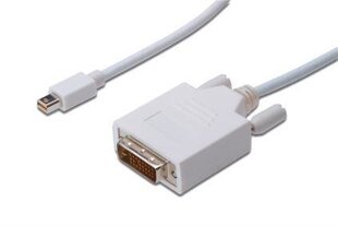 Assmann DisplayPort 1.1a mini DP-DVI, тип A, мм, 1,0 м цена и информация | Адаптеры и USB разветвители | 220.lv