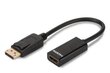 Assmann, DP/HDMI, 0.15 m cena un informācija | Adapteri un USB centrmezgli | 220.lv