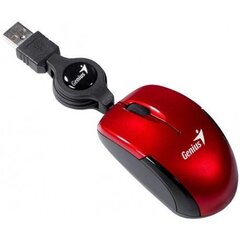 Genius mouse Micro Traveler V2, USB, ruby цена и информация | Мыши | 220.lv