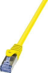 LOGILINK -Patch Cable Cat.6A 10G S/FTP PIMF PrimeLine yellow 1,5m cena un informācija | Kabeļi un vadi | 220.lv