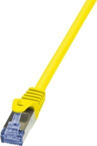 LOGILINK -Patch Cable Cat.6A 10G S/FTP PIMF PrimeLine yellow 5m цена и информация | Kabeļi un vadi | 220.lv