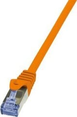 LOGILINK -Patch Cable Cat.6 S/FTP PIMF PrimeLine orange 0,50m cena un informācija | Kabeļi un vadi | 220.lv