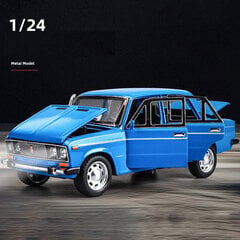 1:24 Krievu LADA 2106 sakausējuma auto, kas ir liets, rotaļlietu automašīnas modelis, skaņas un gaismas bērnu rotaļlietu kolekcionējamās dāvanas dzimšanas dienā цена и информация | Коллекционные модели автомобилей | 220.lv