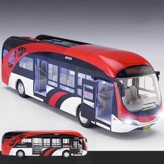 1/50 SETRA Luksusa autobusu autobusu rotaļlietu automašīna, kas izgatavota no miniatūra modeļa, atvelkam skaņas un gaismas izglītojošas kolekcijas dāvana zēniem bērniem цена и информация | Коллекционные модели автомобилей | 220.lv