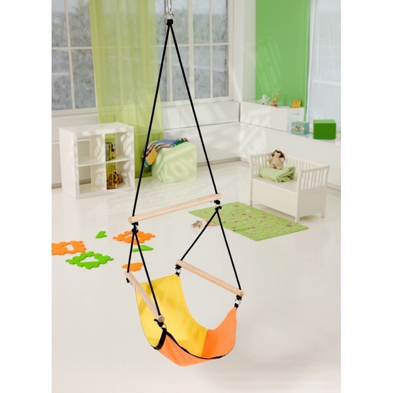 Bērnu šūpuļtīkls Amazonas Kid's Swinger Yellow, oranžs cena un informācija | Šūpuļtīkli | 220.lv