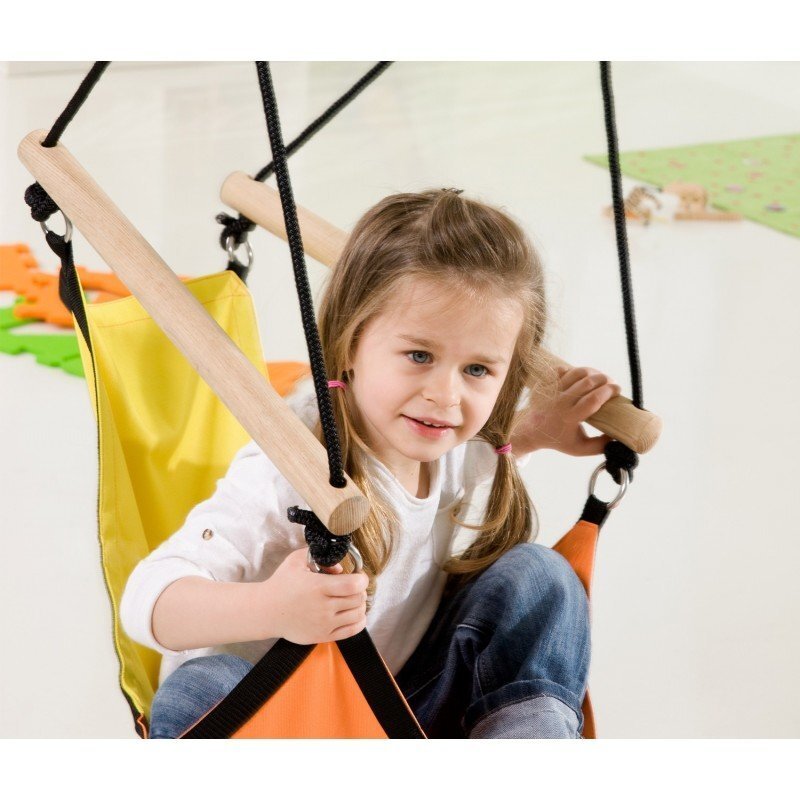 Bērnu šūpuļtīkls Amazonas Kid's Swinger Yellow, oranžs cena un informācija | Šūpuļtīkli | 220.lv