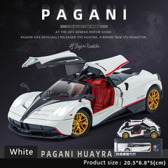 1:24 Simulācija Pagani Ķīniešu pūķa sakausējuma automobiļu modeļa skaņas un gaismas atvilkšana sporta auto rotaļlietu zēnu kolekcijas dekorācijas dāvana цена и информация | Коллекционные модели автомобилей | 220.lv