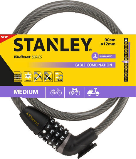Velosipēda slēdzene Stanley S755-205 цена и информация | Velo slēdzenes | 220.lv