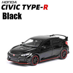 1:32 Honda CIVIC TYPE-R sakausējuma diecast rotaļlietu automobiļu modelis, kas simulēts ar skaņu Light transportlīdzekļi Kolekcija Rotaļlietas Bērniem dzimšanas dienas dāvanas цена и информация | Коллекционные модели автомобилей | 220.lv