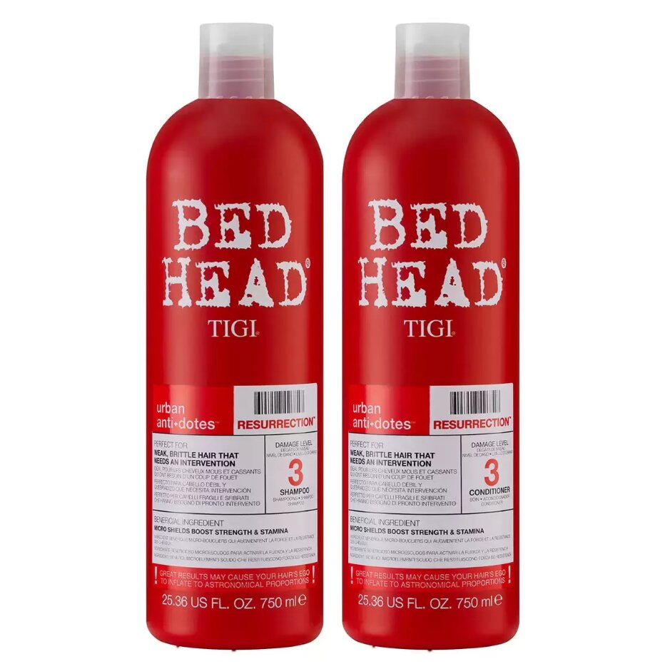 Matu kopšanas līdzekļu komplekts Tigi Bed Head Resurrection: šampūns 750 ml + balzams 750 ml цена и информация | Šampūni | 220.lv