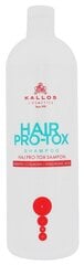 Atjaunojošs šampūns sausiem matiem ar keratīnu, kolagēnu un hialuronu Kallos Hair Pro-Tox, 1000 ml cena un informācija | Šampūni | 220.lv
