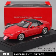 1:32 Mazda MX-5 sakausējuma automašīnas modelis — daudzfunkcionāla dāvana, dekoratīvs mājas aksesuārs un jautra bērnu rotaļlieta цена и информация | Коллекционные модели автомобилей | 220.lv