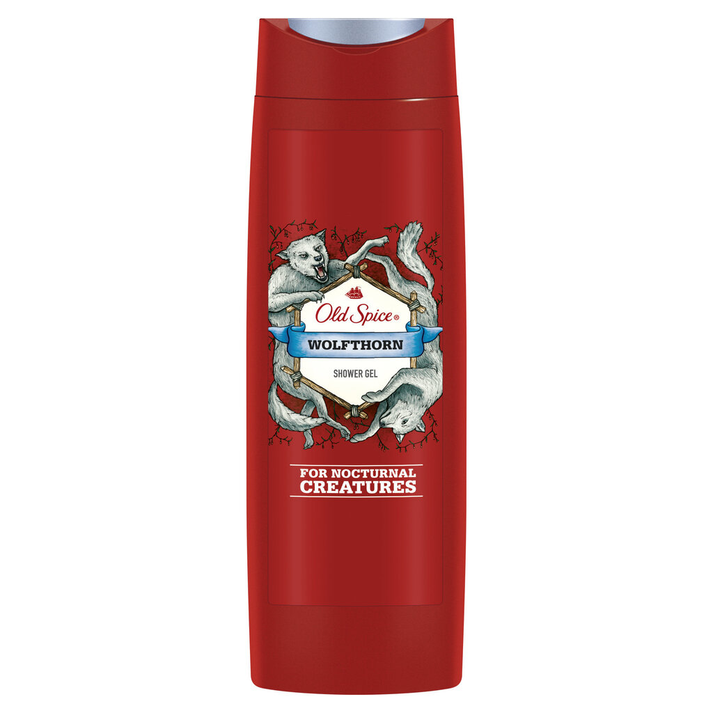 Dušas želeja vīriešiem Old Spice Wolf Thorn, 400 ml цена и информация | Dušas želejas, eļļas | 220.lv