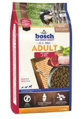 Bosch Petfood Adult Lamb & Rice (High Premium) 1kg cena un informācija | Sausā barība suņiem | 220.lv