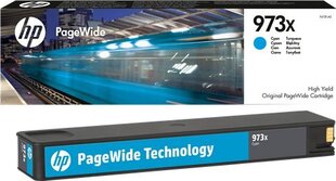HP 973X high yield cyan original PageWide cartridge cena un informācija | Tintes kārtridži | 220.lv