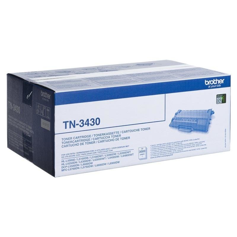 Brother TN-3430 Toner Cartridge, Black цена и информация | Kārtridži lāzerprinteriem | 220.lv
