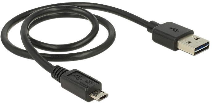 Delock, Easy USB-A/Micro USB-B, 50 cm cena un informācija | Kabeļi un vadi | 220.lv