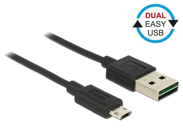 Delock, Easy USB-A/Micro USB-B, 50 cm cena un informācija | Kabeļi un vadi | 220.lv