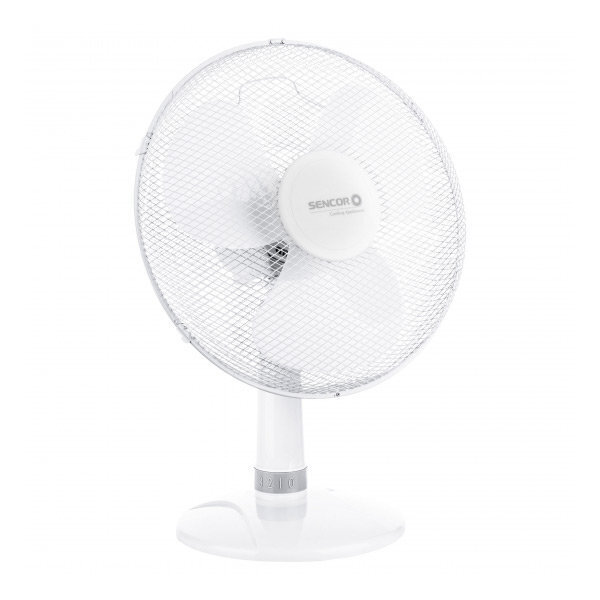 Sencor SFE4037WH galda ventilators, 40 cm, balts cena un informācija | Ventilatori | 220.lv