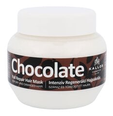 Matu maska sausiem un bojātiem matiem Kallos Chocolate 275 ml цена и информация | Средства для укрепления волос | 220.lv