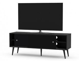 Koka rtv skapis SONOROUS RTRA-140-BLK-BLK platums 140 cm cena un informācija | TV galdiņi | 220.lv