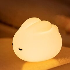 Night Light Baby Silikona barošanas gaisma Rabbit Touch LED lampiņa ar regulējamu un taimera gultas lampu bērniem Dāvanas bērnu istabai meitenēm zēniem cena un informācija | Lampas bērnu istabai | 220.lv