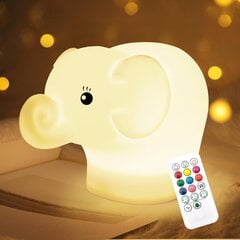 9 krāsu silikona bērnu naktslampiņa ar tālvadības pulti, USB uzlādējama bērnu nakts lampiņa Kawaii bērnudārza dekorēšanai, meitenes zēnam dāvanas цена и информация | Детские светильники | 220.lv