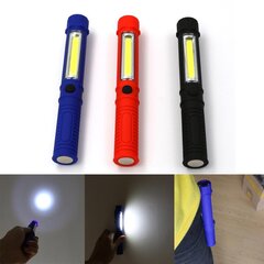 2 paka mini pārnēsājama COB LED darba pārbaudes gaisma, daudzfunkcionāla apkopes kabatas lampa ar magnētu (sarkans) цена и информация | Детские светильники | 220.lv