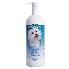 Šampūns baltai spalvai Bio Groom Super White 355 ml цена и информация | Косметические средства для животных | 220.lv