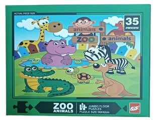 Jumbo Floor Puzzle Zoo Animal, 35 дет. цена и информация | Пазлы | 220.lv