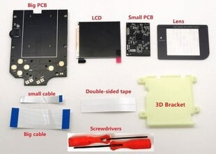 DIY Lielāka izmēra Super OSD RIPS LCD augstas izšķirtspējas iPS fona apgaismojuma komplekts GameBoy DMG GB konsolei DMG IPS LCD displejs ar krāsu цена и информация | Аксессуары для компьютерных игр | 220.lv