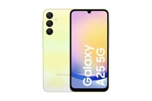 Samsung Galaxy A25 A256 8/256GB DS 5G Yellow cena un informācija | Mobilie telefoni | 220.lv