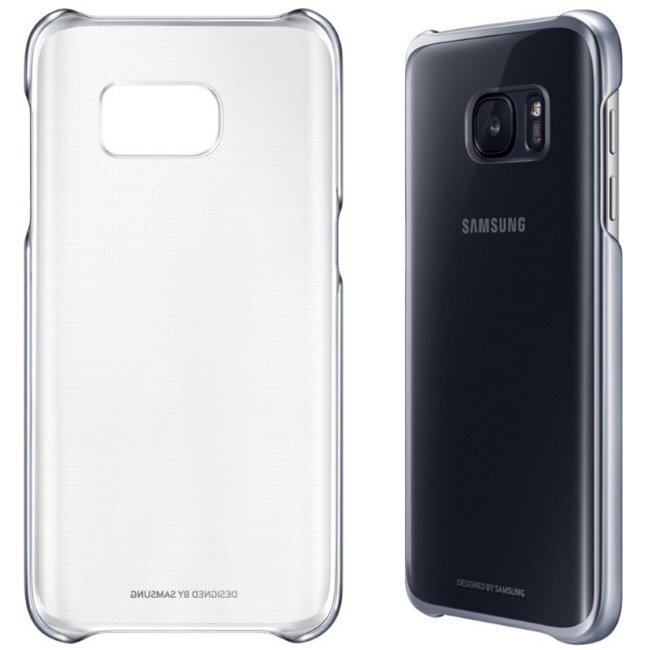 Aizmugures apvalks Clear Cover priekš Samsung Galaxy S7 G930, Melns cena un informācija | Telefonu vāciņi, maciņi | 220.lv