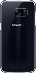 Чехол-крышка Clear cover для Samsung Galaxy S7 Edge, Черный цена и информация | Чехлы для телефонов | 220.lv