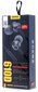 Remax RM-610D Plakanā Kabeļa Stereo Universālas 3.5mm Austiņas ar mikrofonu un skaļuma pulti Melnas cena un informācija | Austiņas | 220.lv
