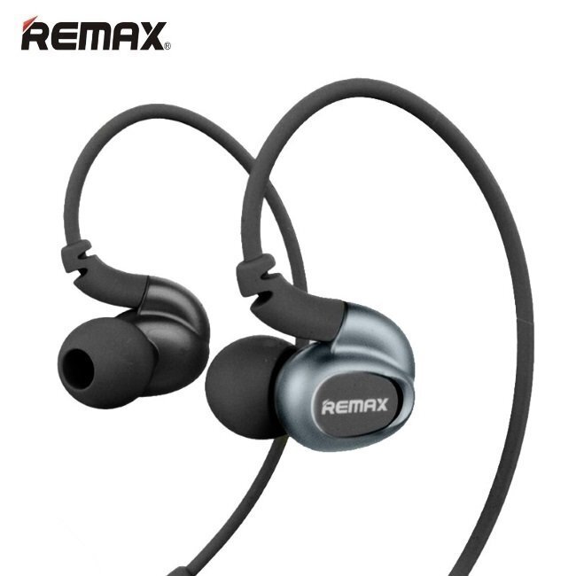 Remax RM-S1 Četrkolodu Bass Sporta Over-ear stila Universālas 3.5mm Austiņas ar mikrofonu un pulti Melnas цена и информация | Austiņas | 220.lv