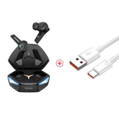 RUSAM GA33 Gamer Austiņas Zema latentuma Bluetooth austiņas TWS Bezvadu Bass Touch Control Austiņas HD trokšņu slāpēšanas austiņas цена и информация | Наушники | 220.lv