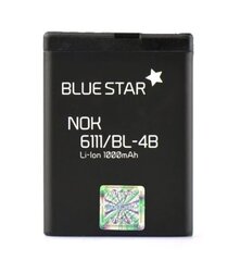 BlueStar Аккумулятор Nokia 6111 N76 7500 Li-Ion 1000 mAh Аналог BL-4B цена и информация | Аккумуляторы для телефонов | 220.lv