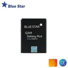 BlueStar Akumulators Samsung S5660 Gio S5670 Fit S5830 Ace Li-Ion 1600 mAh Analogs EB494358VU cena un informācija | Akumulatori mobilajiem telefoniem | 220.lv