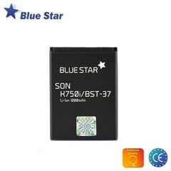 BlueStar Аккумулятор Sony Ericsson K750i W800 W550i Z300 Li-Ion 1000 mAh Аналог BST-37 цена и информация | Аккумуляторы для телефонов | 220.lv