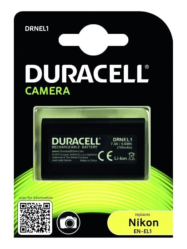 Duracell Premium Analogs Nikon EN-EL1 Akumulātors CoolPix 775 880 995 DG-5W 7.4V 750mAh cena un informācija | Akumulatori fotokamerām | 220.lv
