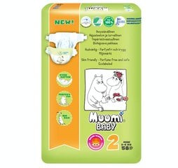 Подгузники Muumi Baby Mini (2) 3-6 кг, 58 шт. цена и информация | Подгузники | 220.lv