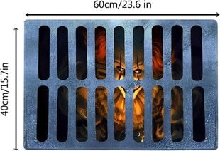 Klauns Dzīvojamās istabas paklājs Sākums Helovīna sākuma grīdas paklājiņš Guļamistabas dekors Paklājiņš Virtuve Vannas istabas paklājiņš-15,7 "x 23,6", melns pelēks cena un informācija | Svētku dekorācijas | 220.lv