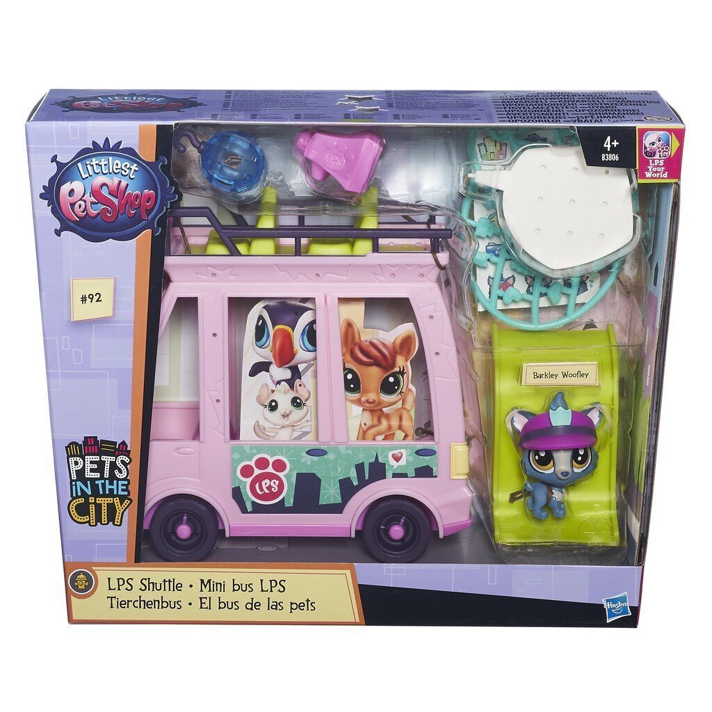 Mazo dzīvnieku autobuss - Hasbro Littlest Pet Shop, B3806EU4 cena un informācija | Rotaļlietas meitenēm | 220.lv