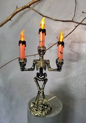 LED Helovīna svece "CANDELABOR SKELETONS" cena un informācija | Svētku dekorācijas | 220.lv